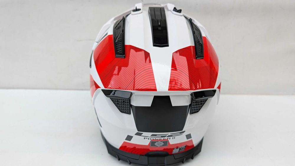 Kask Motocyklowy LS2 MX702 PIONEER II Hill White/Red