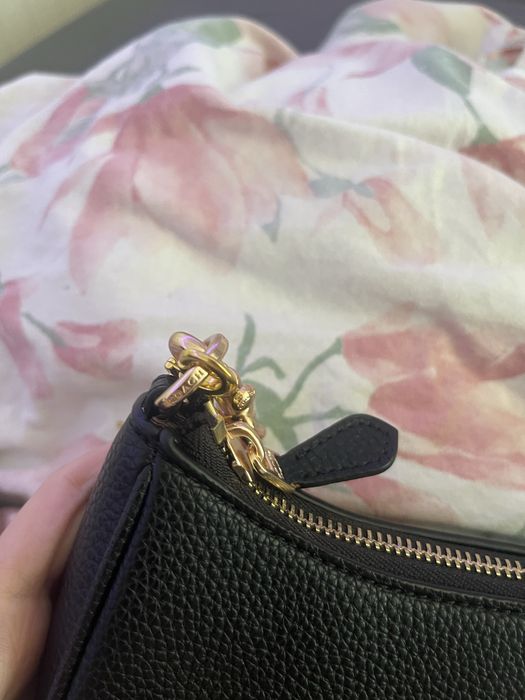 Torebka czarna coach na ramię i do ręki