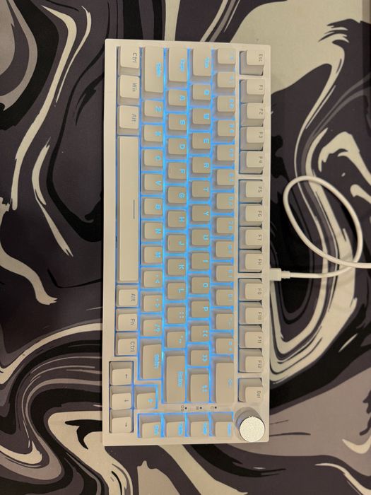 !!!Ajazz AK820 біла !ГАРАНТІЯ! механічна клавіатура RGB для ігор CS2 Valorant нова
