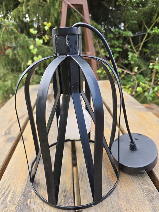 Lampa sufitowa loft industrialna czarna klatka Colours