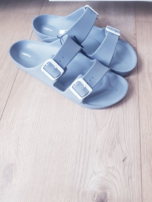 Nowe klapki męskie z regulowanymi paskami marki Tepu rozmiar 45