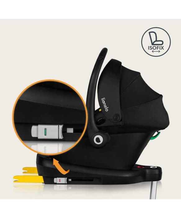 Fotelik samochodowy z bazą ADAC zestaw Lionelo Astrid i-Size