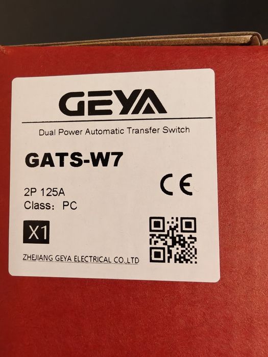 Перемикач АВР 380В/4Р/125А "Geya"