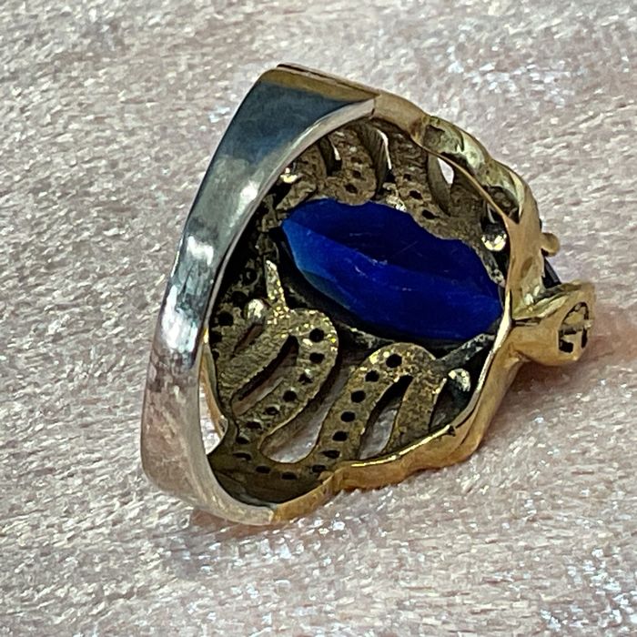 Anel senhora prata 925 banhada a ouro medi,19,5 m