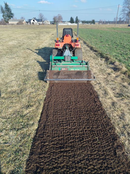 Przygotowanie pod trawnik glebogryzarka separacyjna