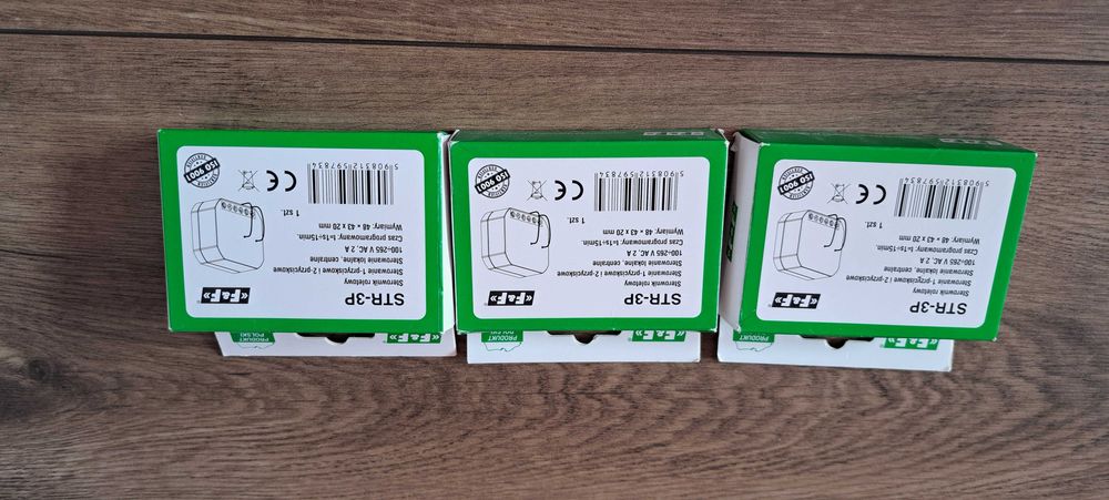 3sztuki Sterownik rolet STR-3P dopuszkowy