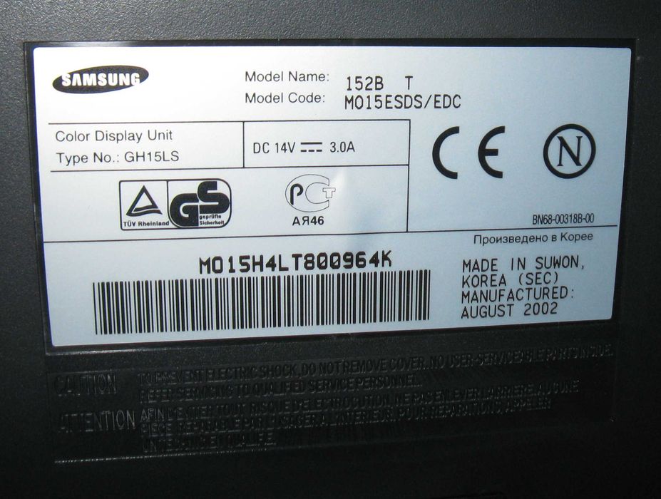 Monitor SAMSUNG 152B T