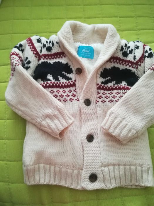 Casaco de malha forrado