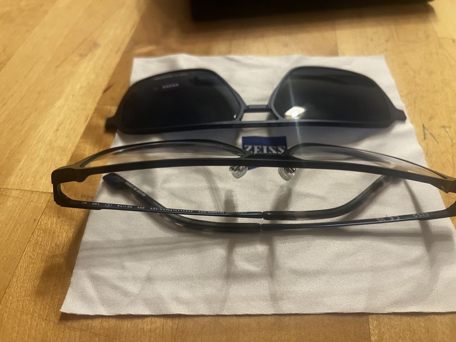 Okulary Zeiss  nowe z nakladkami