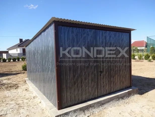 Garaż blaszany 3x5 m Blaszak ocynkowany Garaże blaszane na wymiar PRODUCENT