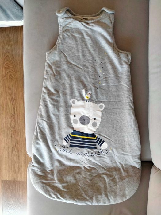 Saco para bebé sem mangas, 6-18 meses