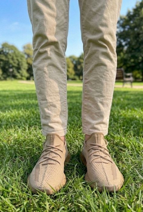 Чоловічі літні коричневі кросівки Adidas Yeezy boost 350/адідас