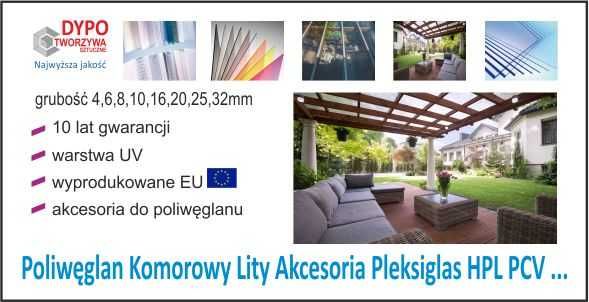 Poliwęglan komorowy UV długość 1m 2m 3m 3,5m 4m 5m 6m 7m 12m od 4mm do 32mm 27-08