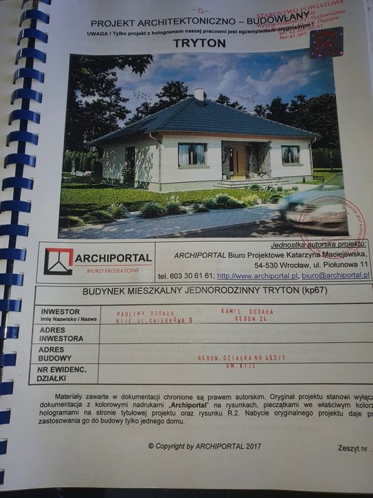 Projekt domu parterowego Tryton