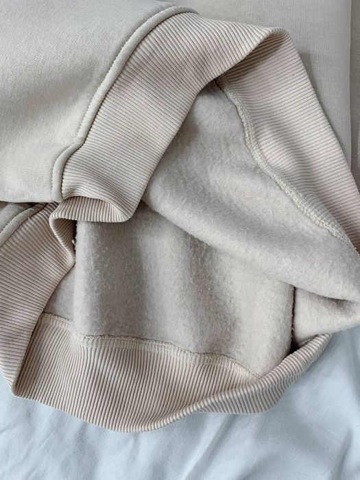 Бежевий теплий флісовий костюм жіночий mai collection