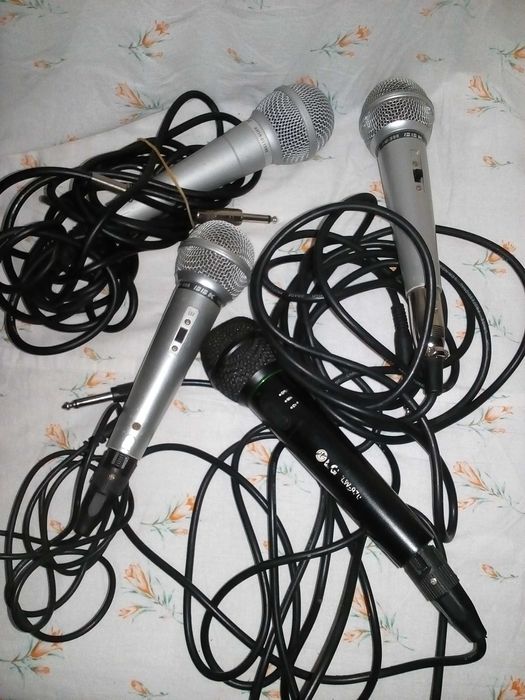 динамический микрофон для караоке проводной 4 шт. 1 лотом