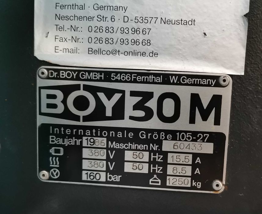 wtryskarka BOY30M