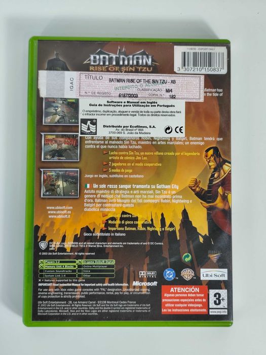 Batman - Rise of Sin Tzu - Xbox Classic