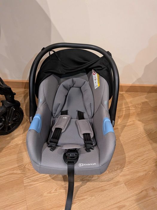 Carrinho de Bebé 3 em 1 Kinderkraft MOOV – Excelente estado