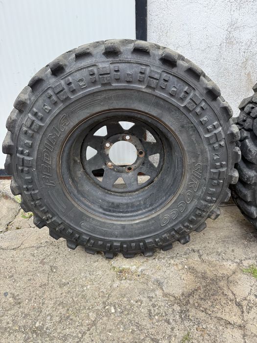 Pneus 31 Fedima Sirocco com jantes offset