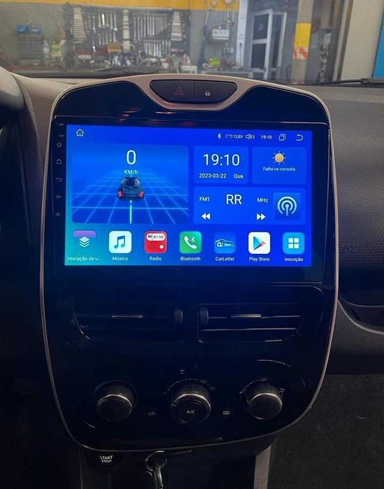 Auto-rádio android 14 10.1" Renault Clio 4 Zoe 2012 a 2018