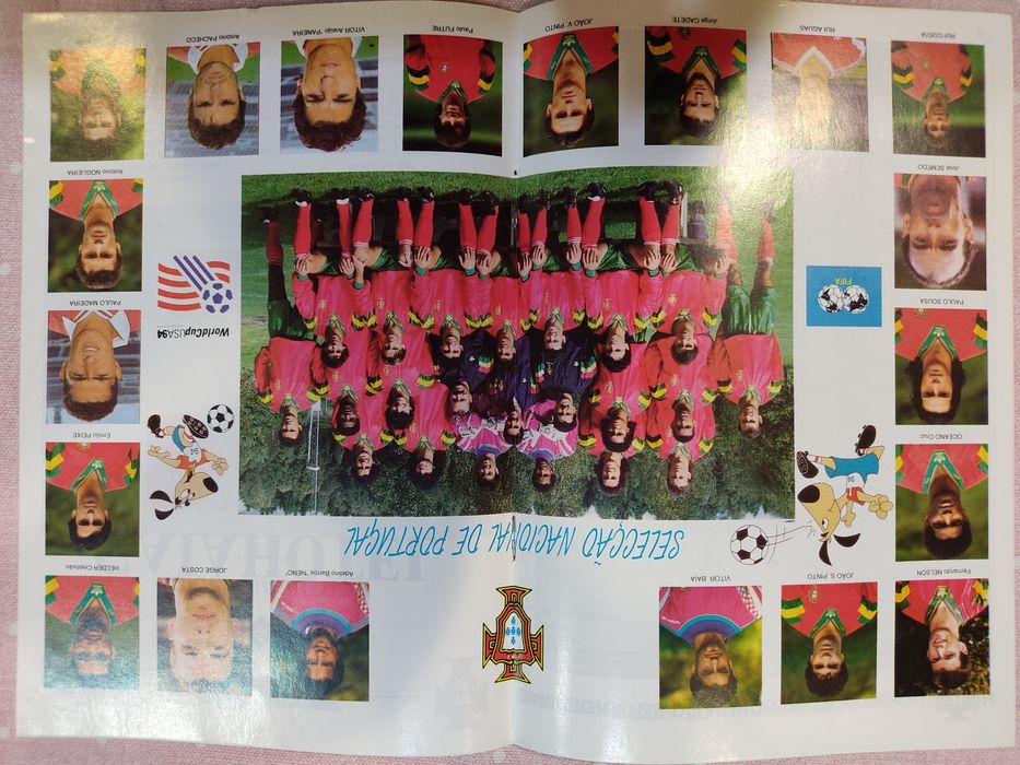 Programa de jogo Portugal Suiça sub 21 1993