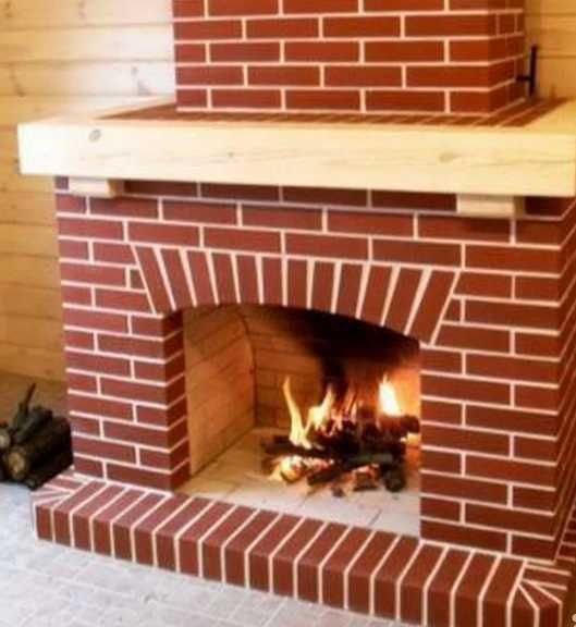 Камин барбекю комплекси барельеф под ключ