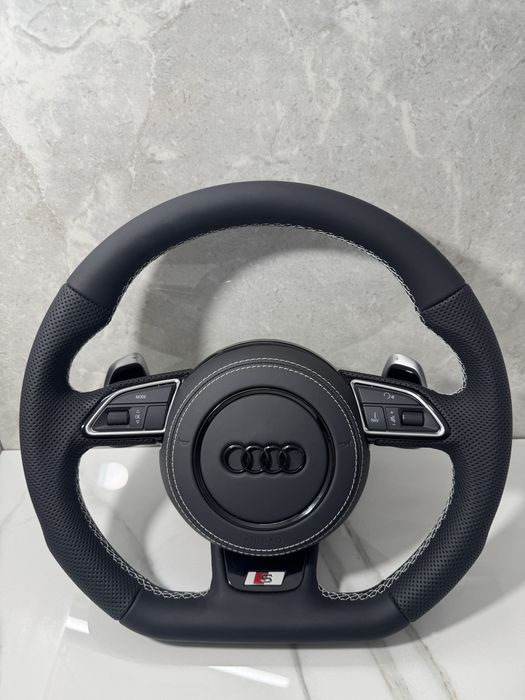 Kierownica Ścięta S-line A6 C7 A7 komplet poduszka a4 b8 A5 A3 8V