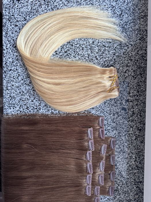 Волосся на заколках! набори 120г 50см і 140г 65 см! НОВЕ надходження