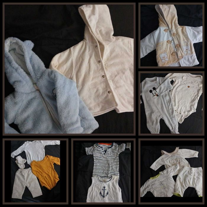 30 pça Roupas bebé lotes vários, 0 a  6 mese ,fraudas,parque etc