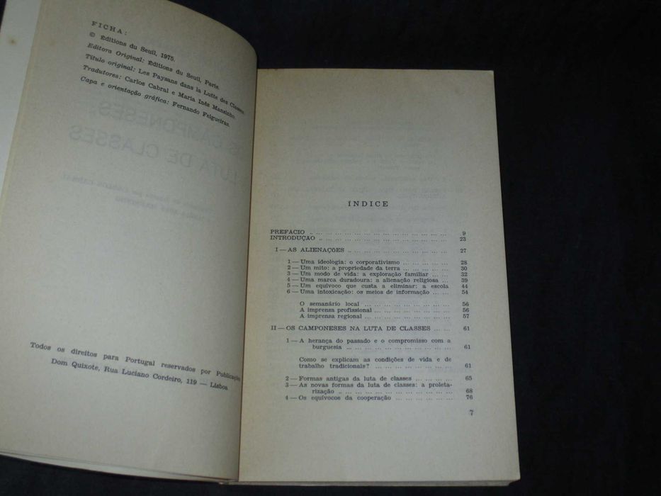 Livro Os Camponeses na Luta de Classes Lambert