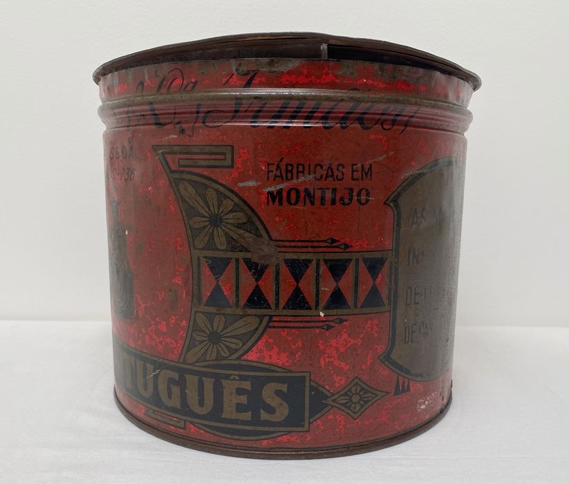 Lata antiga publicidade Chouriço Izidoro Lisboa Montijo