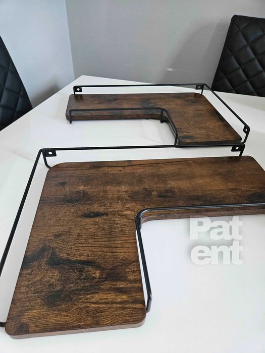 Loftowa dekoracja narożna ścienna kwietnik dom 2 sztuki