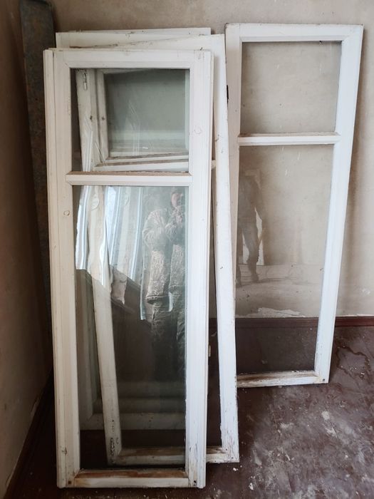 Вікна та двері б/в зі склом та без.