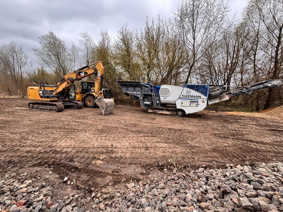 Usługi Wynajem Kruszarka/Przesiewacz wibracyjny Kruszenie Betonu Gruzu