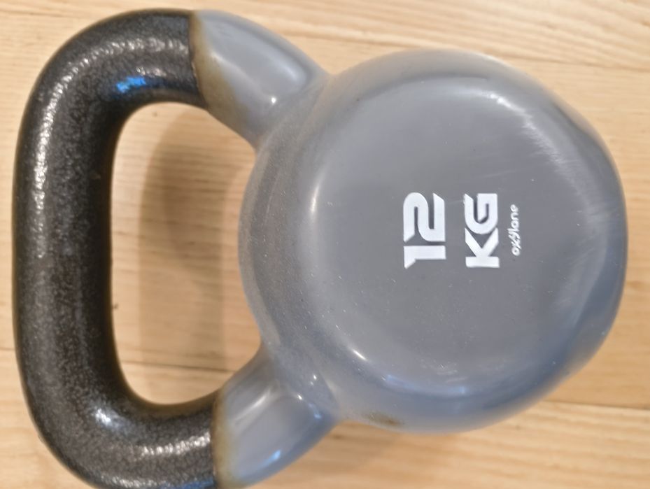 Kettlebell 12 kg żeliwny gumowany domyos