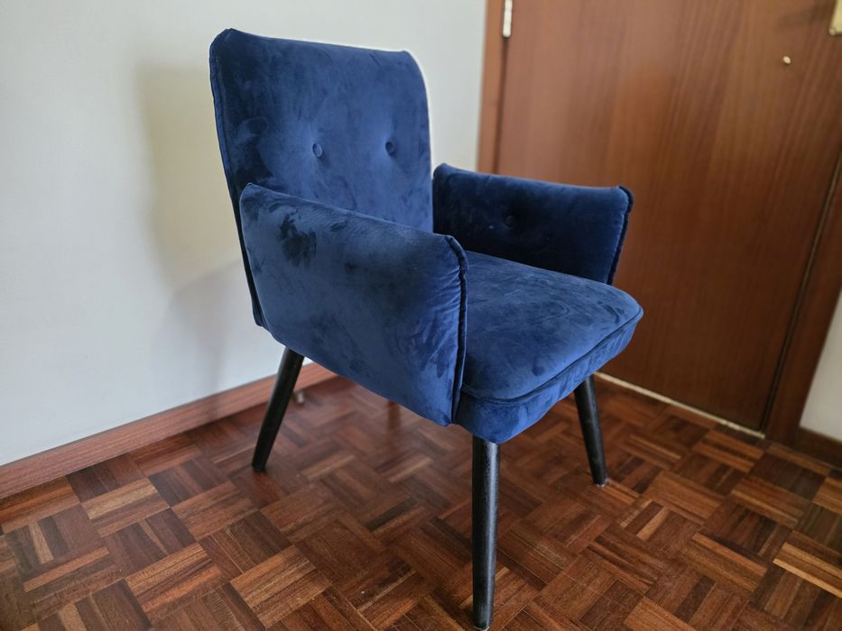 Cadeirão Azulão Veludo (como Novo)