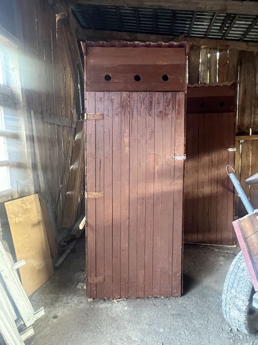 Kibel wc wychodek na budowe drewniany