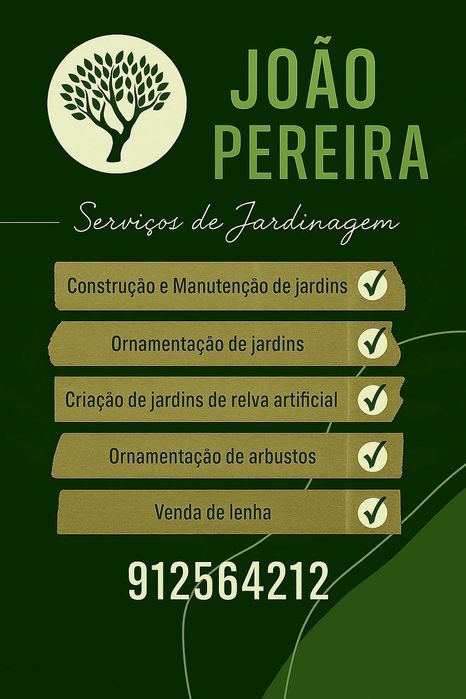 Serviços de Jardinagem
Construção e Manutenção de jardins
Poda/Abate
V
