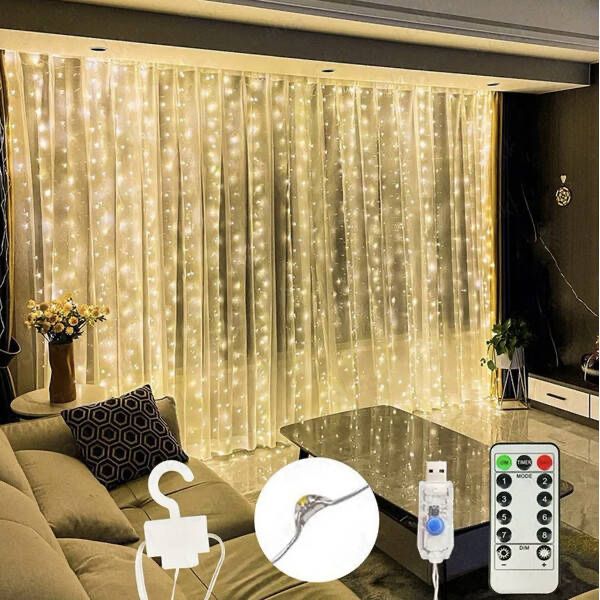 Світлодіодна гірлянда-штора  3*3м в теплому або холодному кольорі