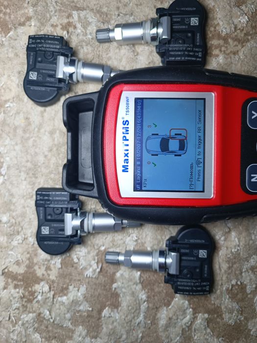 Датчики давления тиску колес шин для авто Рено Renault 433 Mhz