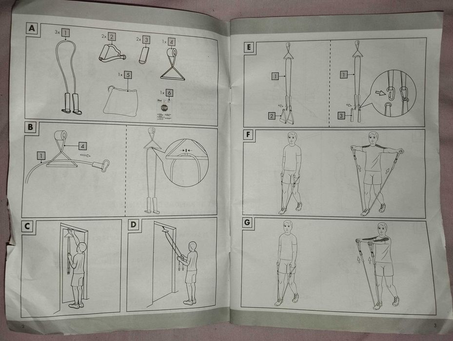 Kit Fitness Elásticos - Crivit/LIDL - POUCO USO