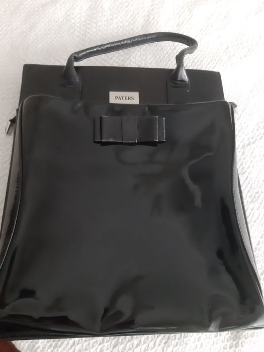 Torebka skórzana lakierowana Paters