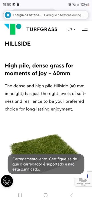 Rolo de Relva Novo - HILLSIDE 40mm