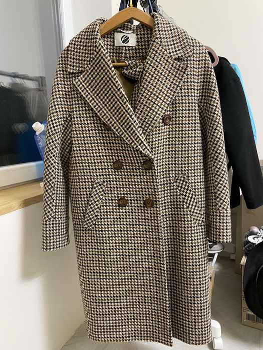 Пальто жіноче демісезоне плащ тренч осіннє шерстяне класичне не довге