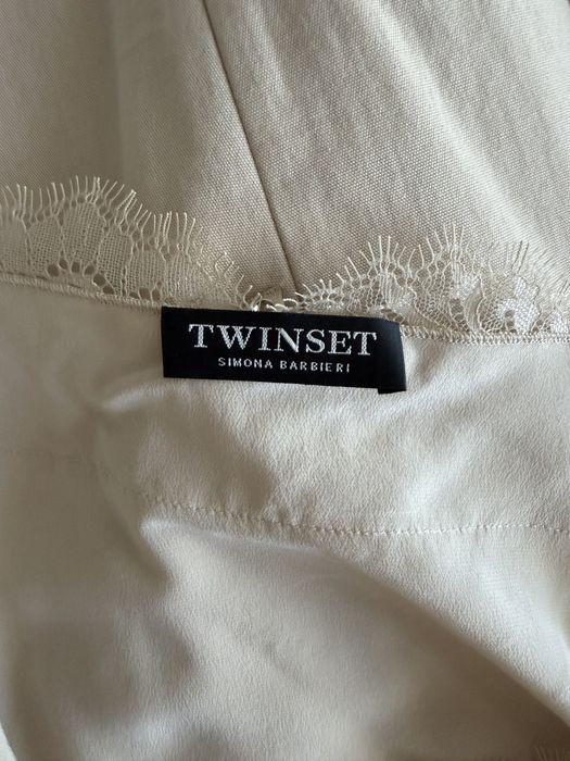 Женский брючный костюм Twinset в молочном цвете, размер S