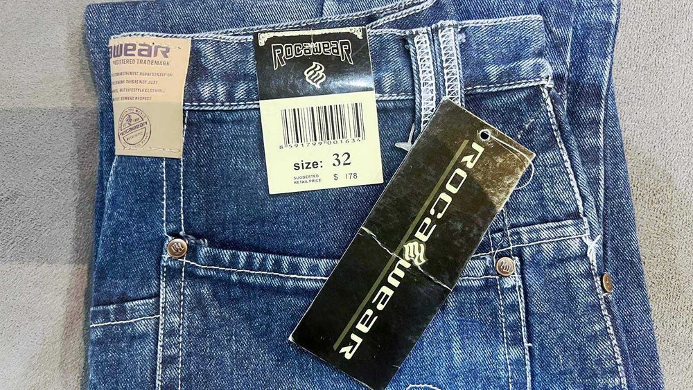 Spodnie ROCA WEAR USA 32x32 Skate ECKO Clinic loose fit grube