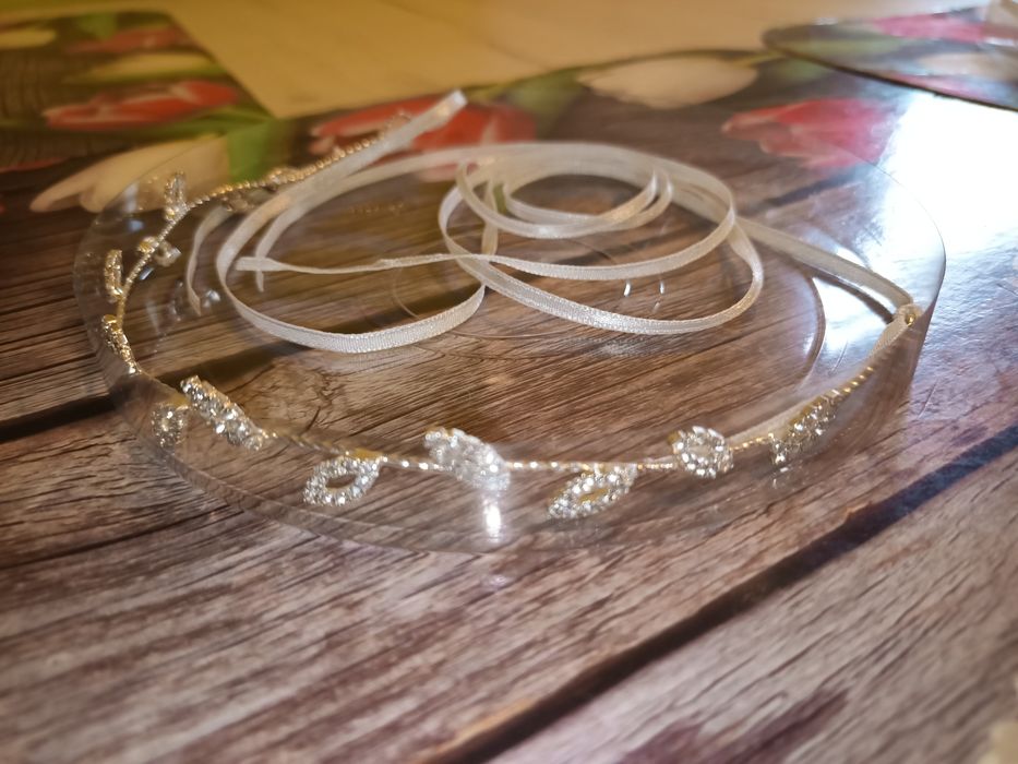 Opaska na włosy ślubna