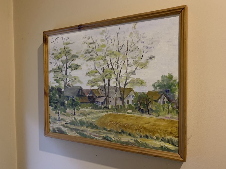 Obraz olejny na płótnie 128x35 Kapłański motyw owoce jabłk