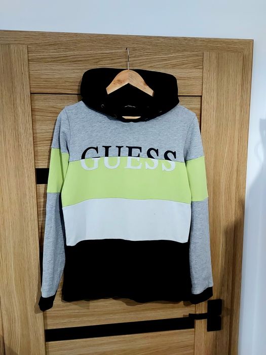 Bluza bawelniana Guess roz 164 cm z kapturem